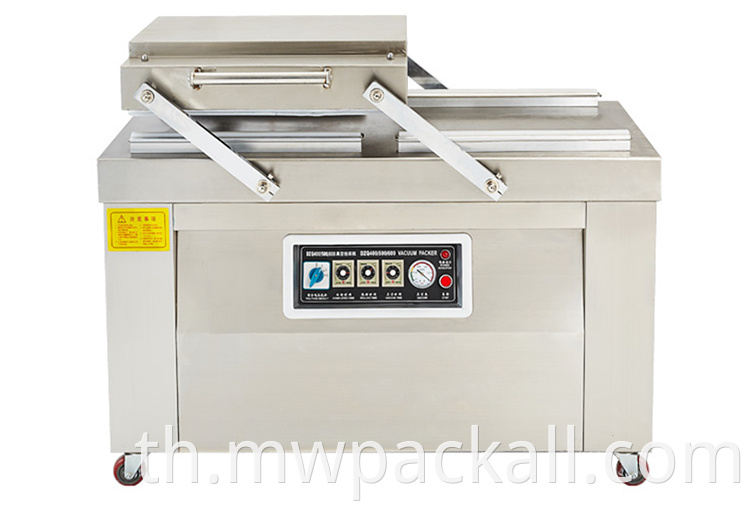 เครื่องซีลสูญญากาศในห้องคู่ราคาถูก Vaccum Sealer อิฐช้างสองห้องอาหารเครื่องดูดฝุ่น